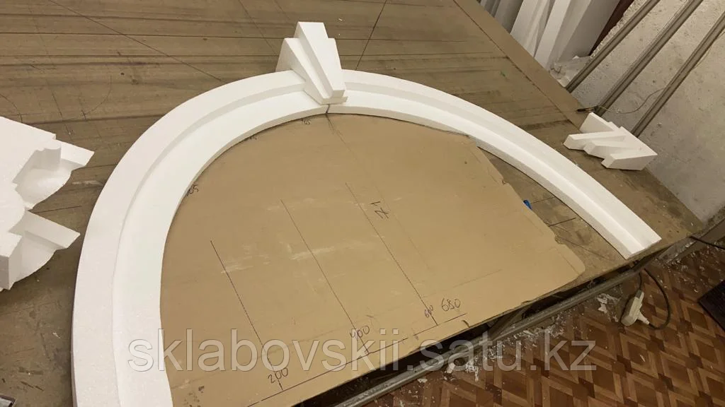 Изготовление декоративной арки из пенопласта своими руками: